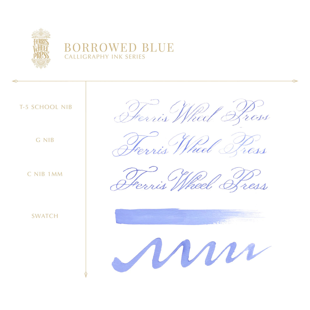Borrowed Blue | Calligraphy Ink
