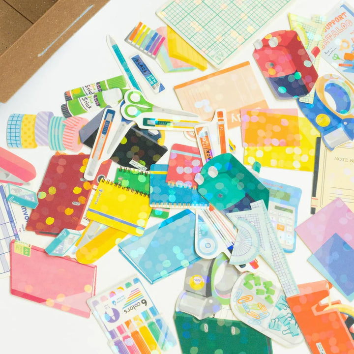 Office Supply Stickers in a Box