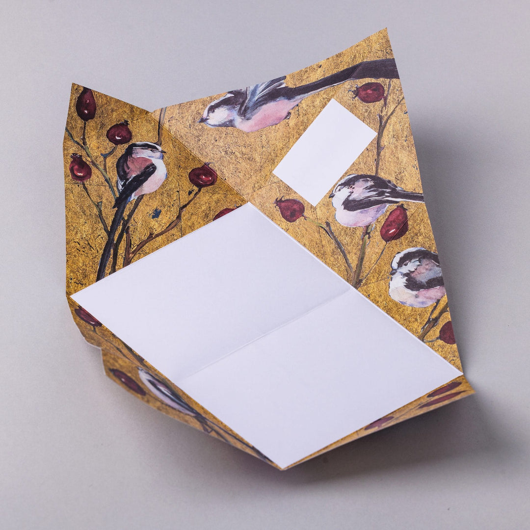 Golden Flight Pigeons Folded Origami Lettering Set