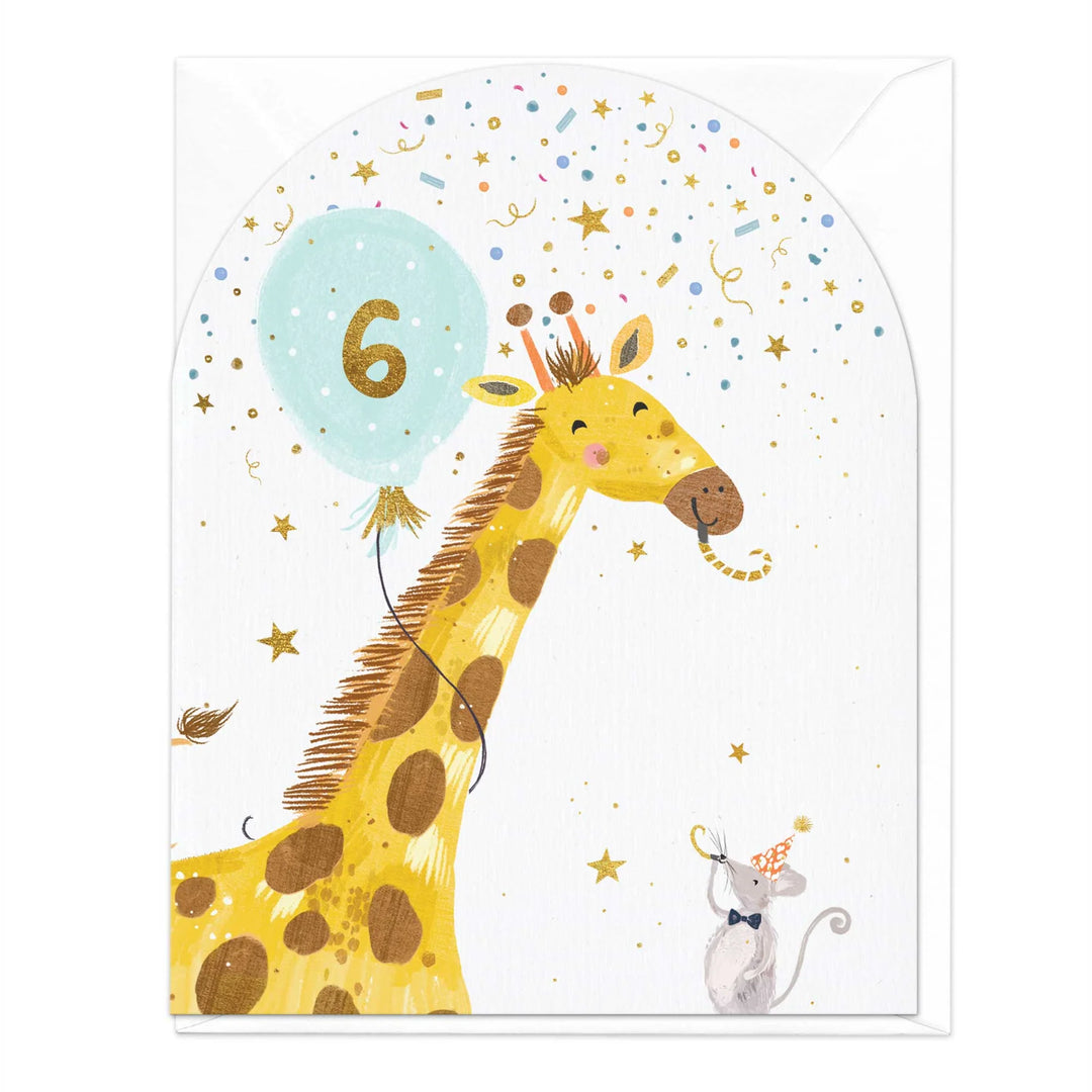 Giraffe 6 Today Birthday | Greeting Card