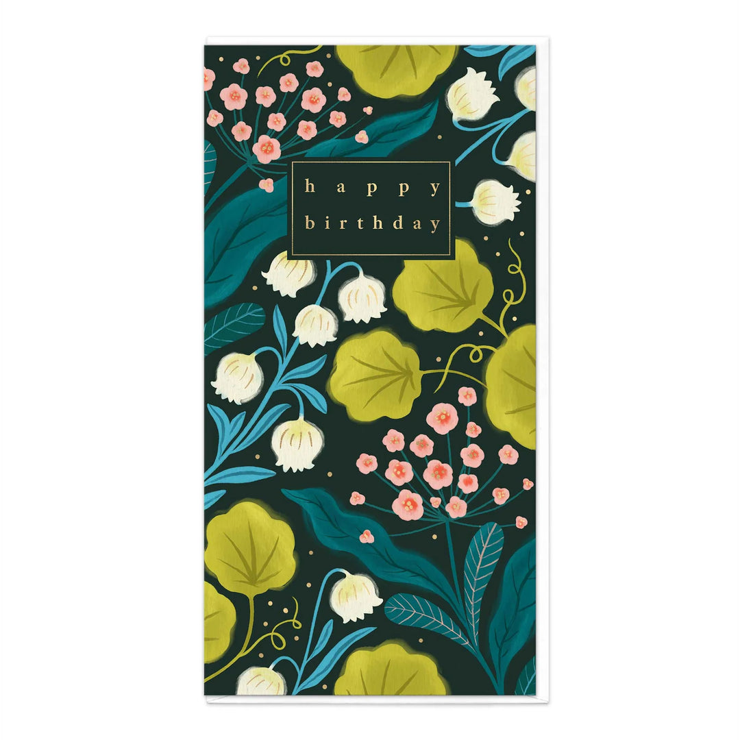 Floral Happy Birthday | Greeting Card