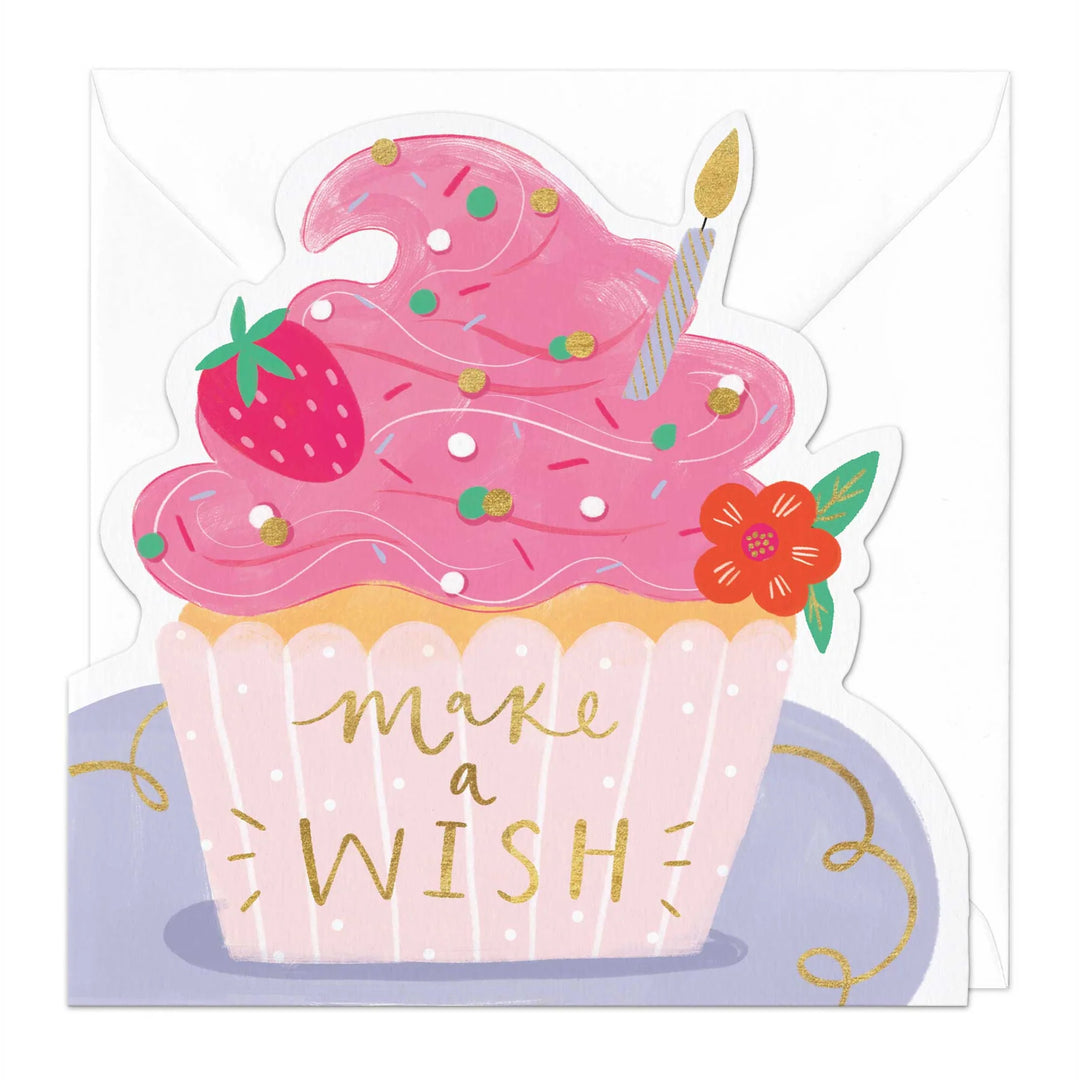 Make a Wish Cupcake | Greeting Card