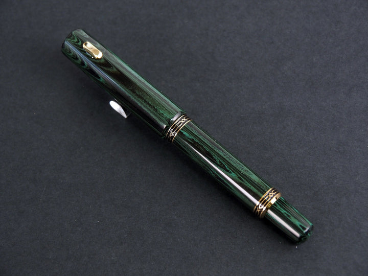 Hakkenden x Fine Writing International Fountain Pen | Green Ebonite | Limited Edition