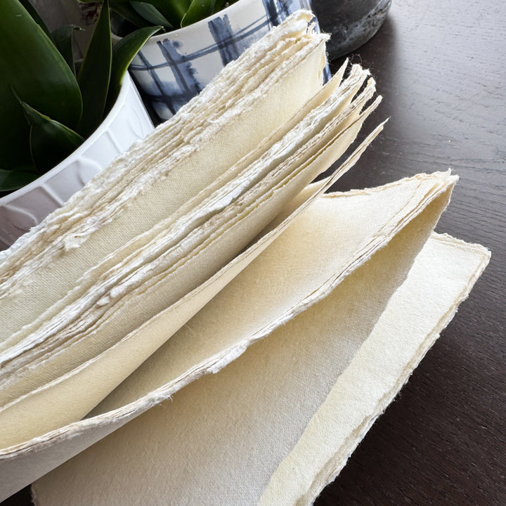 Yellow Tulip Parchment Paper Notebook