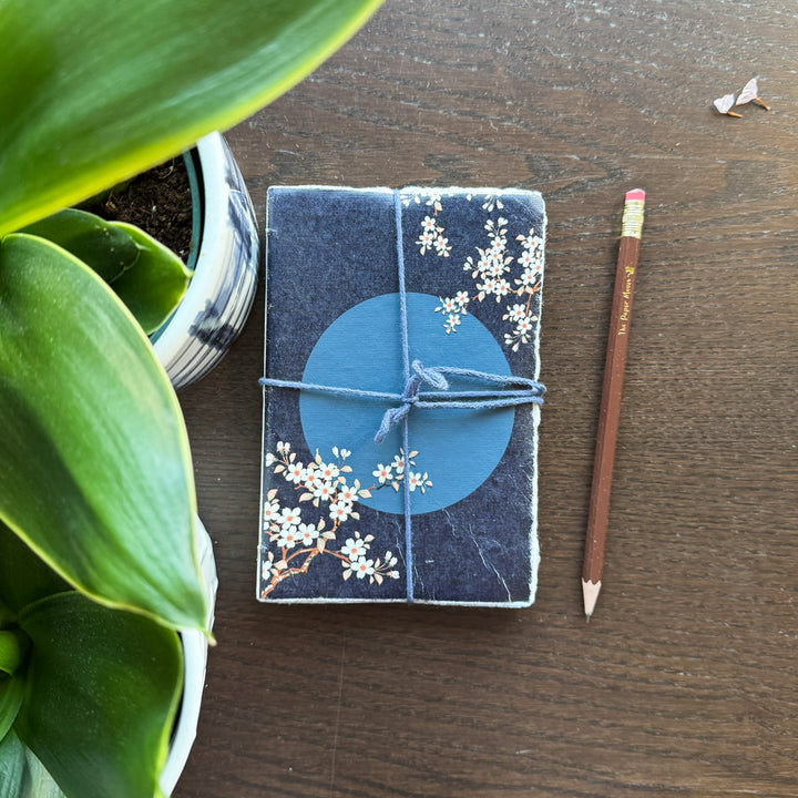Evening Sakura Parchment Paper Notebook
