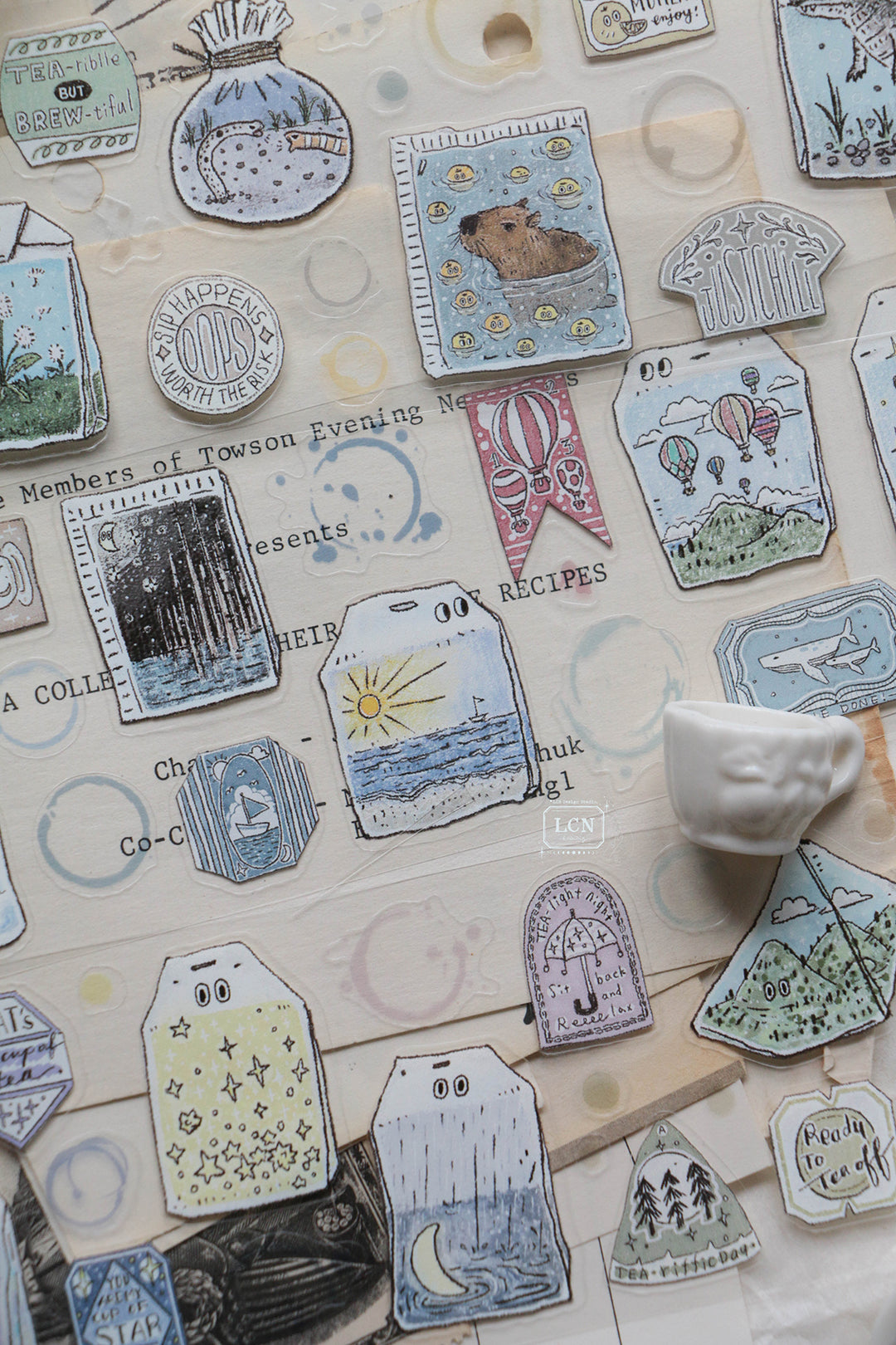 LCN Teatime Kiss-Cut PET Tape
