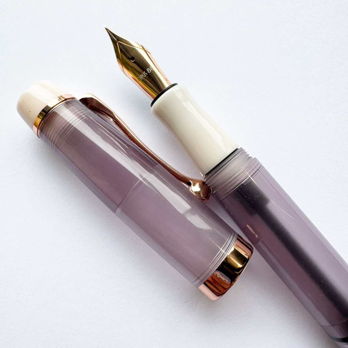 OPUS 88 Mocha Mousse Harmony Fountain Pen | Rose Gold Accent