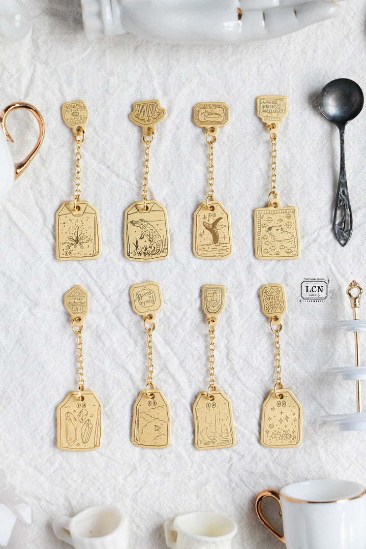 LCN Mystery Tea Bag Brass Charm