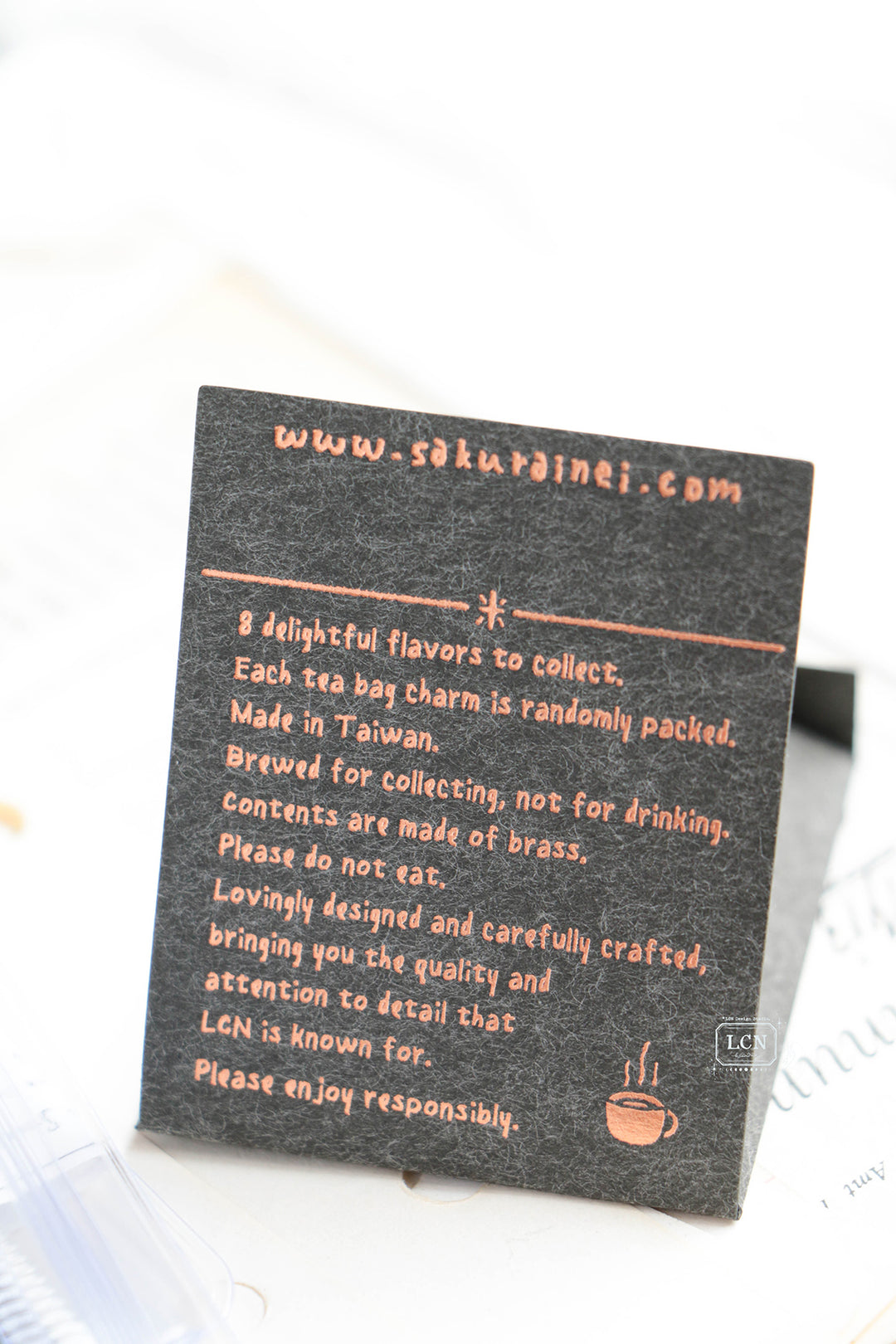 LCN Mystery Tea Bag Brass Charm