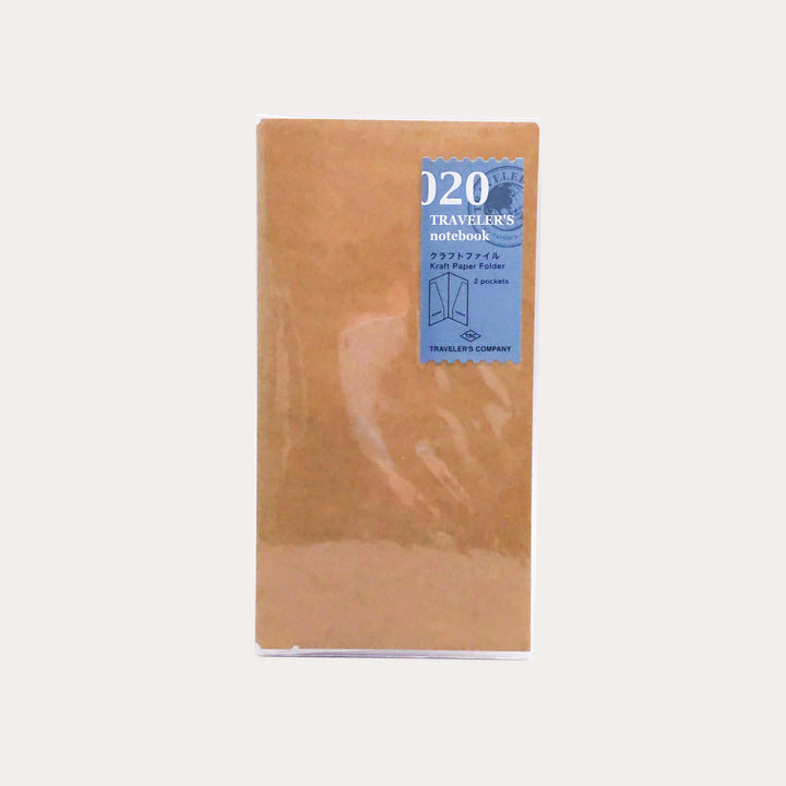 Traveler's Notebook 020 Kraft Paper Folder | Regular Size