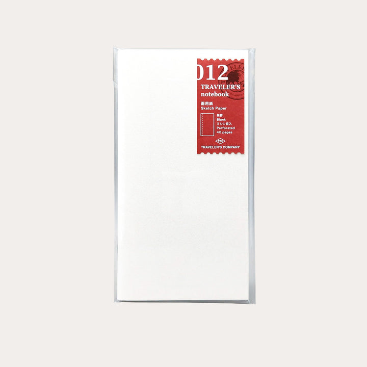 Traveler's Notebook 012 Sketch Paper Notebook | Regular Size