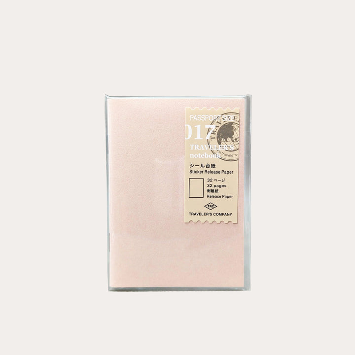 TRAVELER'S notebook 017 Sticker Release Paper | Passport Size