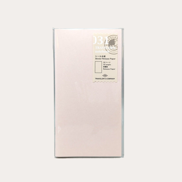 Traveler's Notebook 031 Sticker Release Paper | Regular Size
