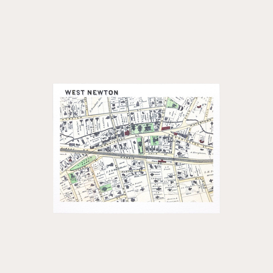 West Newton 1886 | Greeting Card