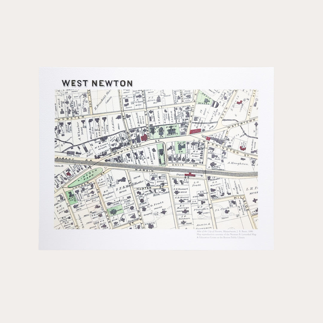 West Newton 1886 | Art Print