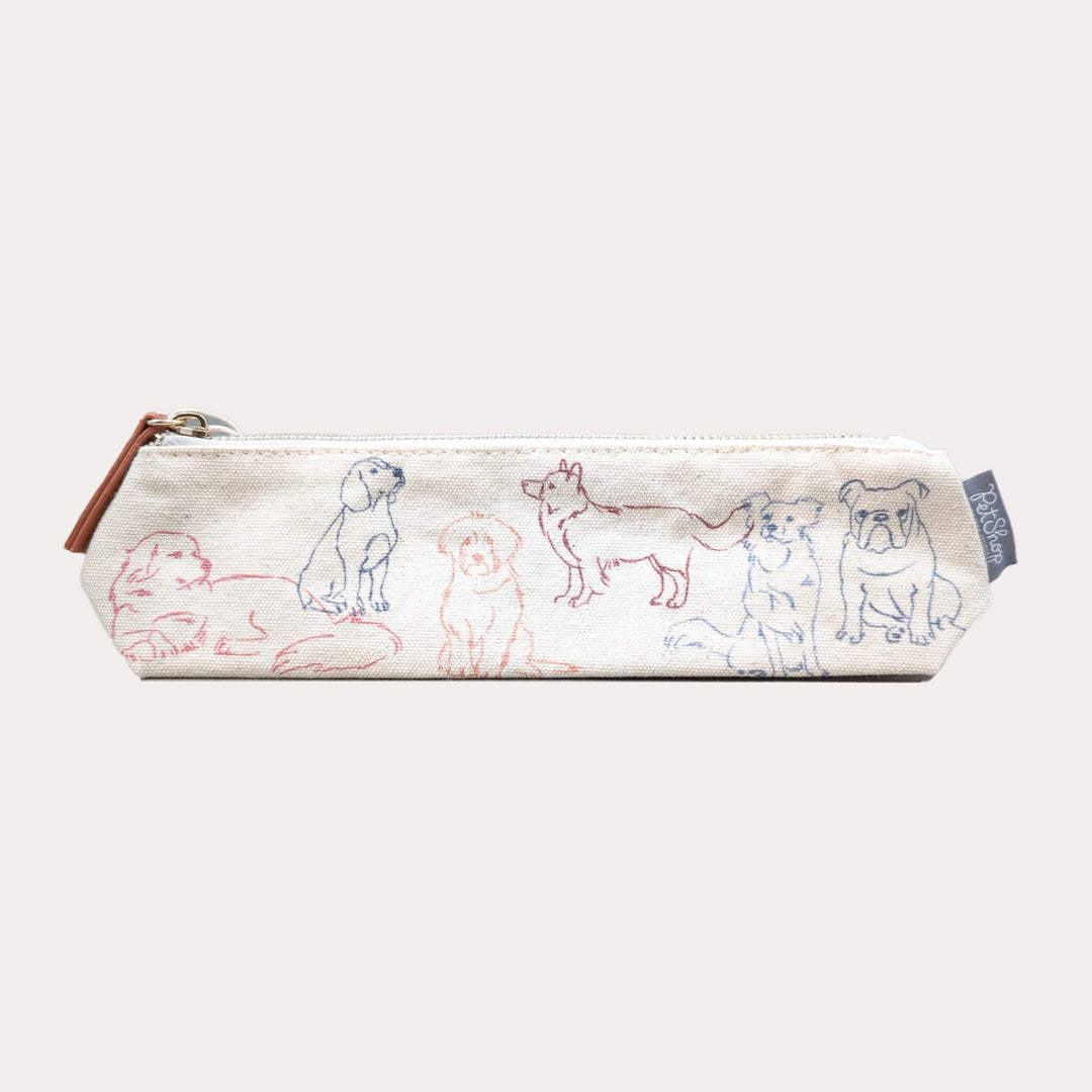 Thoughtful Dog Canvas Pouch