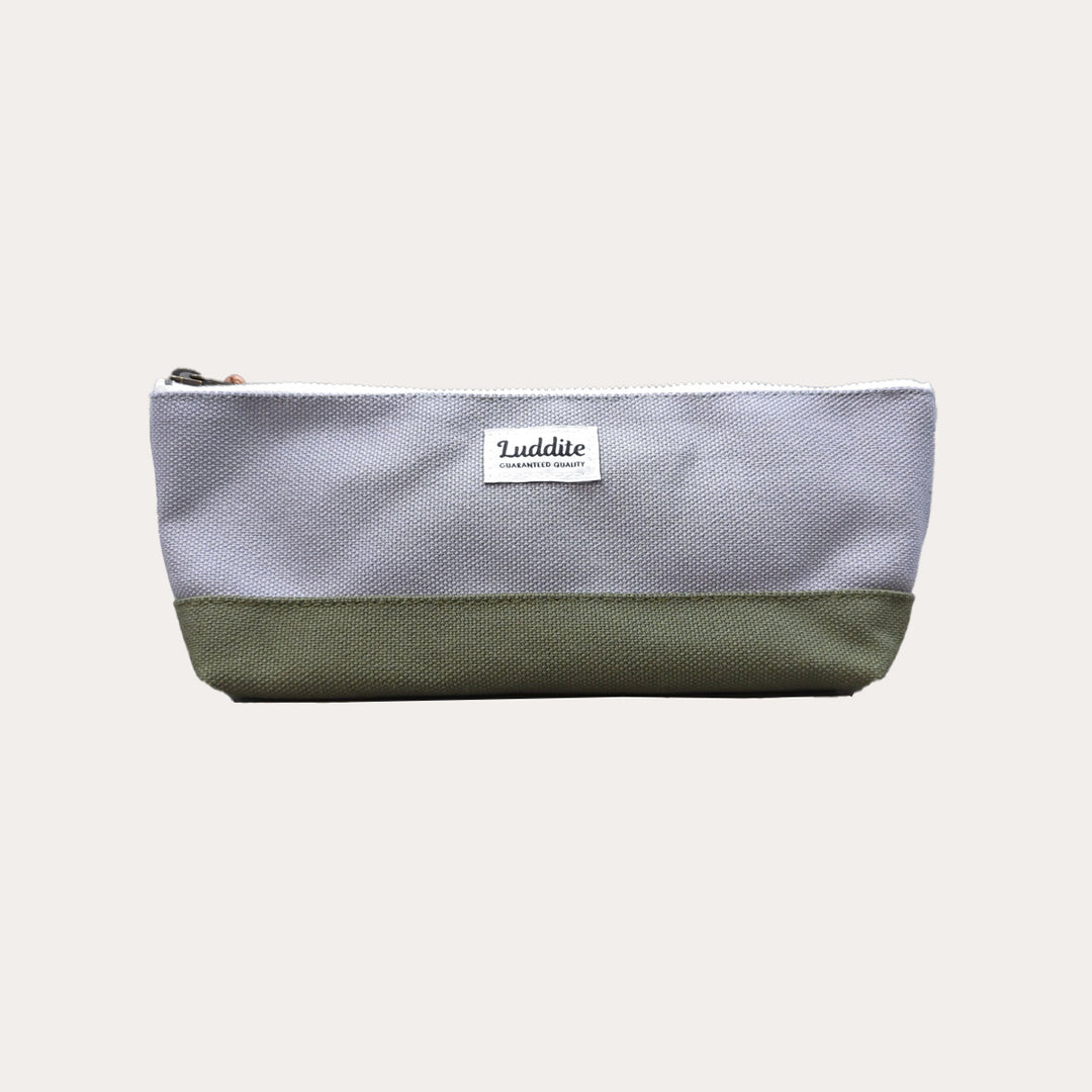 Two-Toned Canvas Pen Case