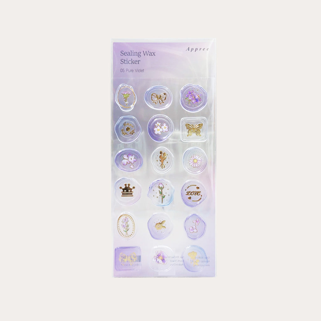 Pure Violet Sealing Wax Sticker Pure Violet Sealing Wax Sticker
