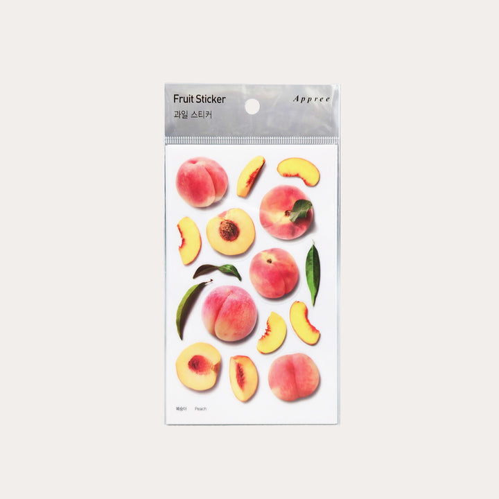 Peach Fruit Sticker