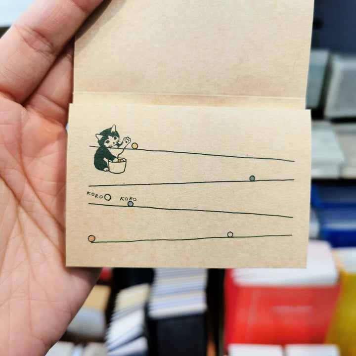 Cat Koro Koro Rolling Notepad