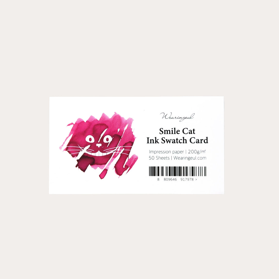 Smile Cat Ink Swatch Card | 50 Sheets