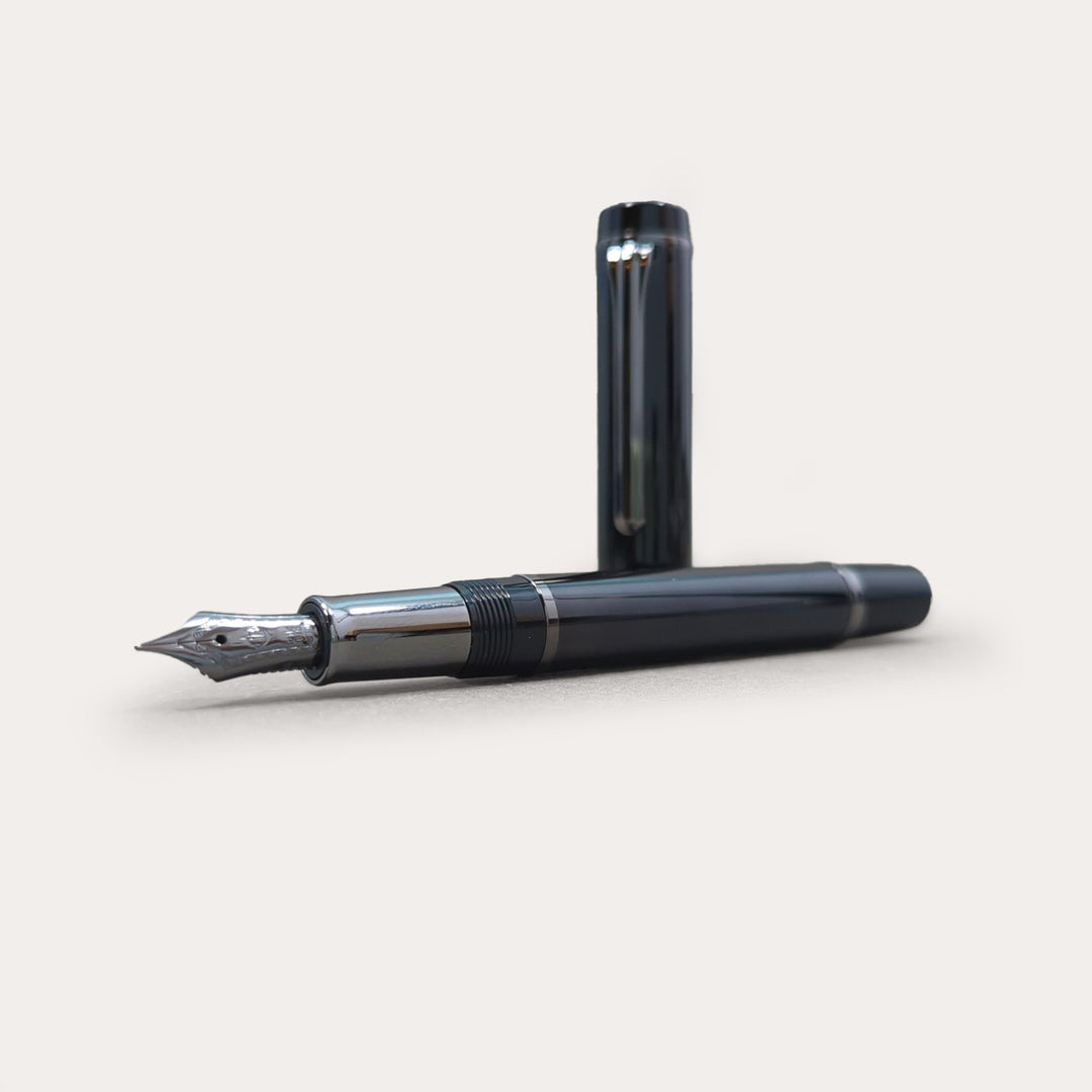 Sailor CYLINT Black Stainless Steel Fountain Pen | Limited Edition *