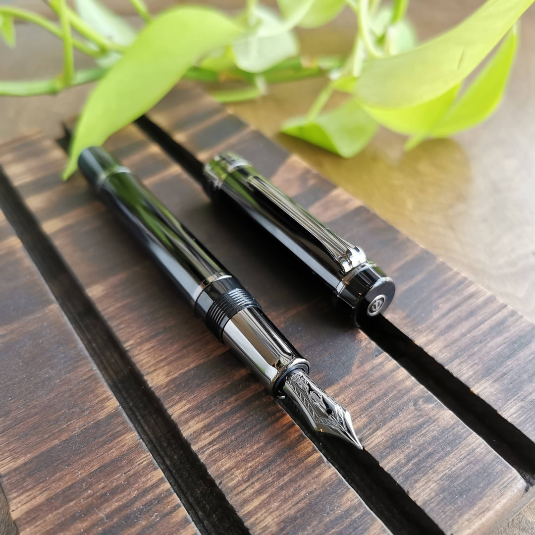 Sailor CYLINT Black Stainless Steel Fountain Pen | Limited Edition *