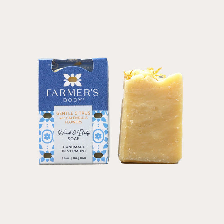 Gentle Citrus with Calendula Flowers Bar Soap