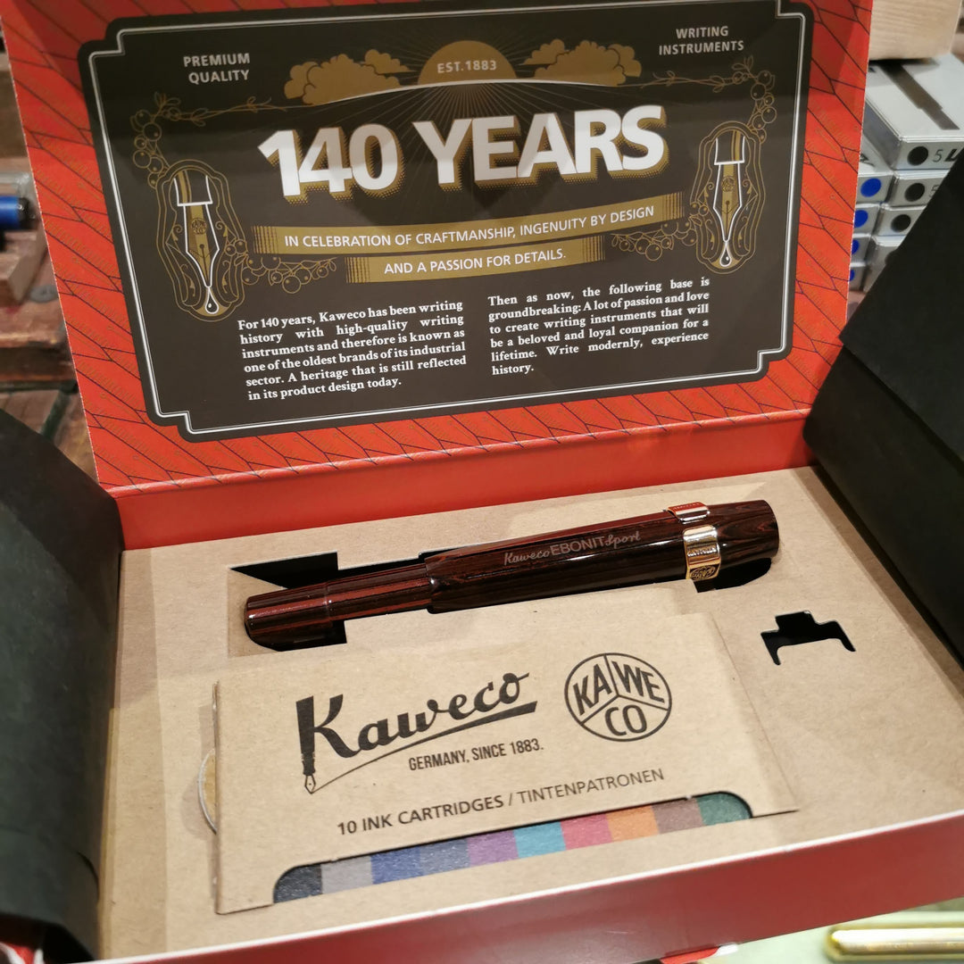 Kaweco 140 Years Ebonit Sport Fountain Pen | Fine Nib | Limited Edition