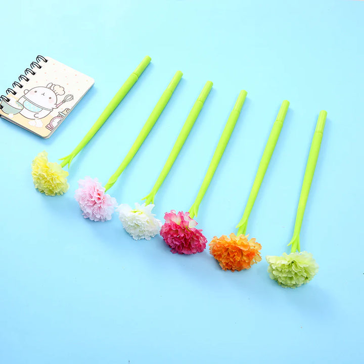 Carnation Flower Wiggling Gel Pen | Assorted