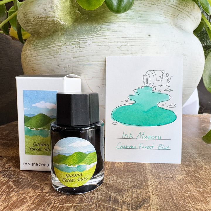 Gunma Forest Blue Fountain Pen Ink
