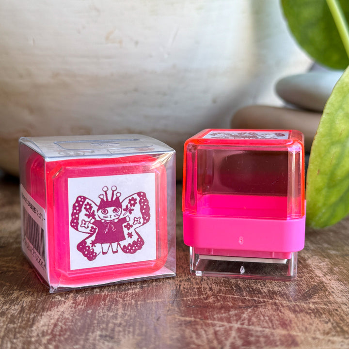 Sanby x Yumi Kitagishi Self-Inking Stamp | Cat Fairy