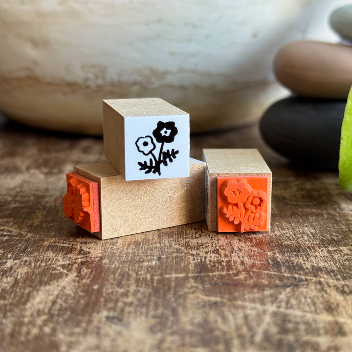 Sanby x Yumi Kitagishi Stamp | Chibi Flower