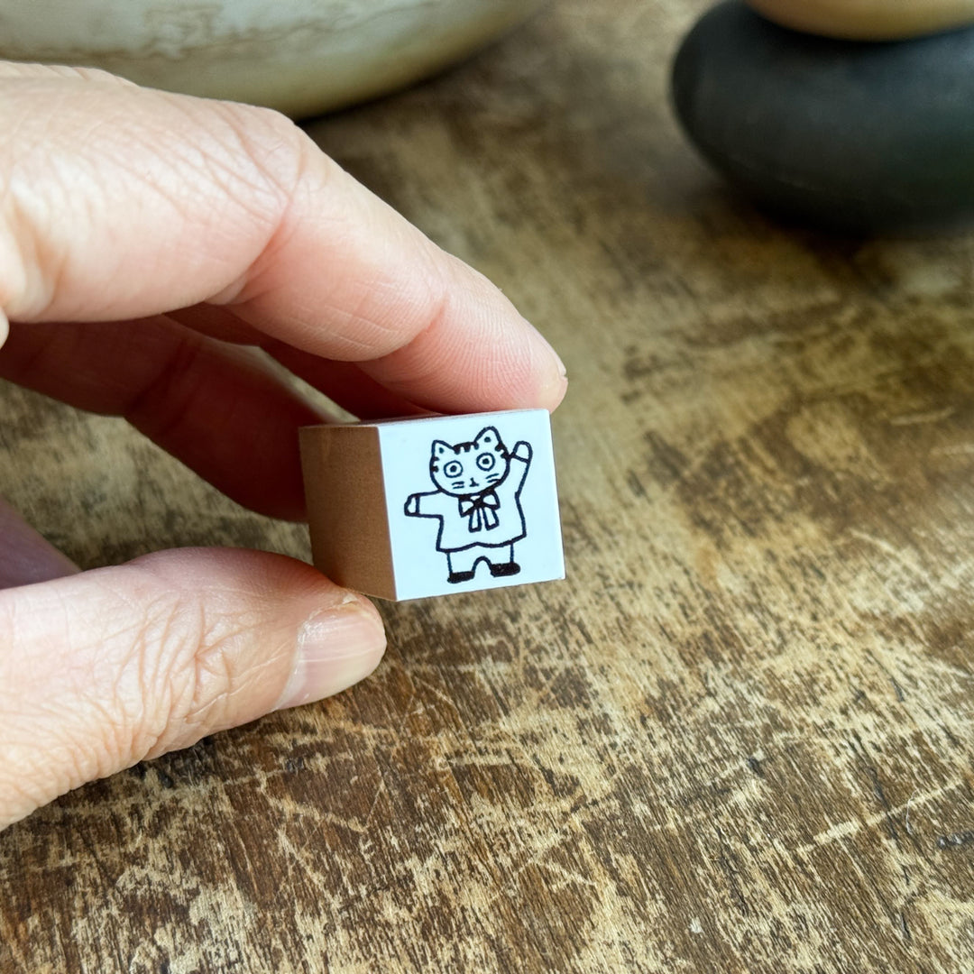 Sanby x Yumi Kitagishi Stamp | Chibi Tiger Cat Shima-Chan