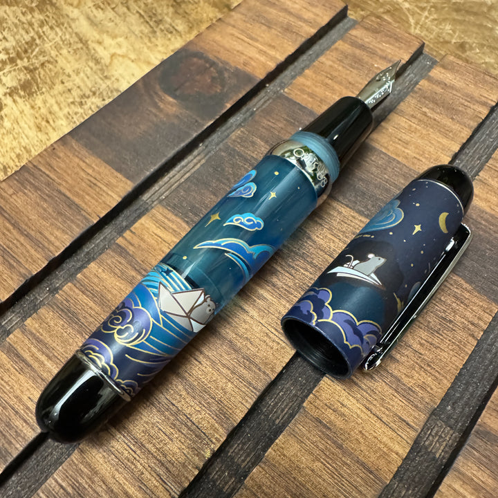 Moonlit Voyage | The Paper Mouse x Opus 88 Mini Fountain Pen