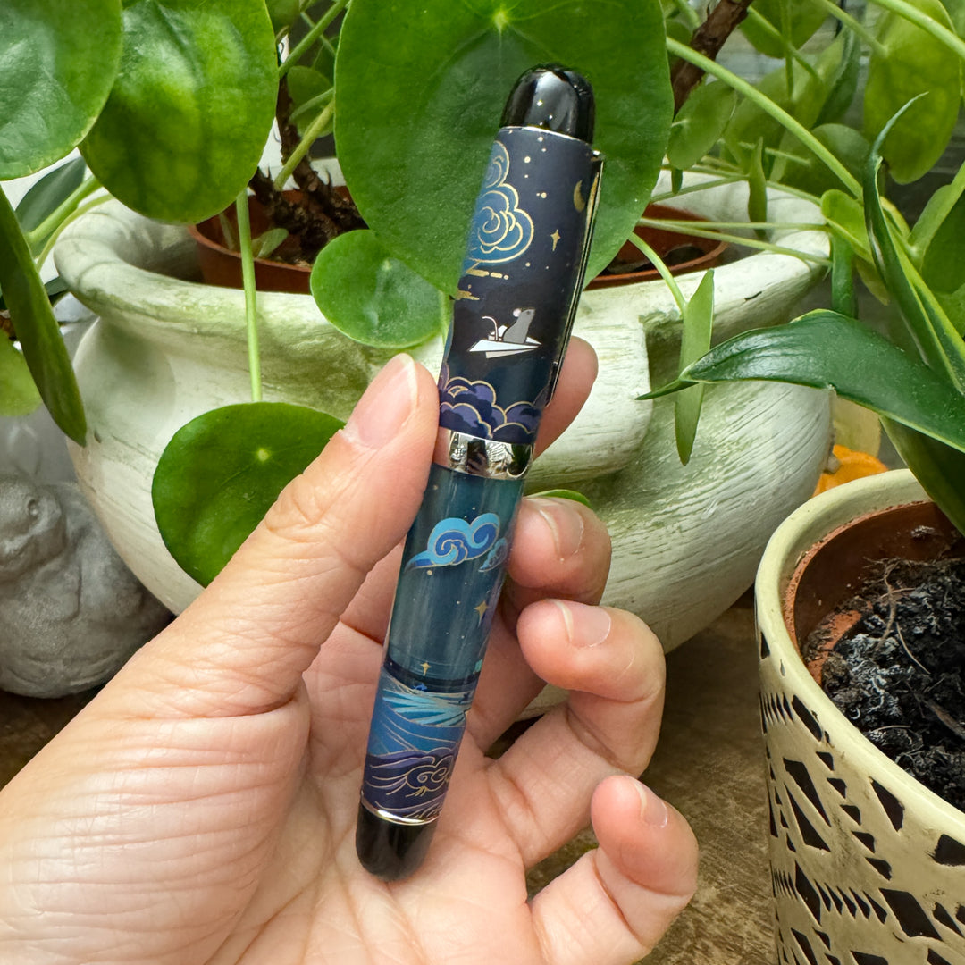 Moonlit Voyage | The Paper Mouse x Opus 88 Mini Fountain Pen Moonlit Voyage | The Paper Mouse x Opus 88 Mini Fountain Pen