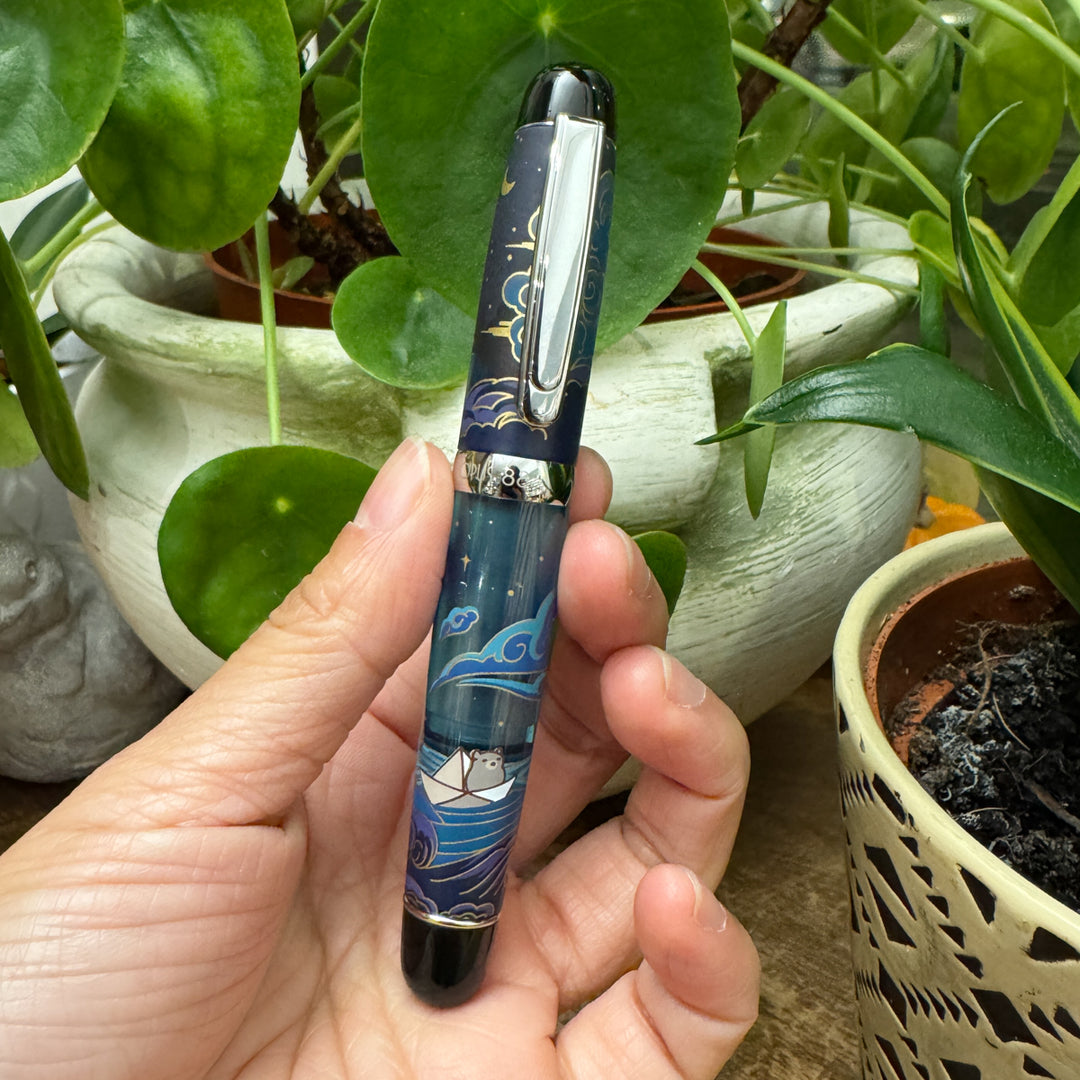 Moonlit Voyage | The Paper Mouse x Opus 88 Mini Fountain Pen