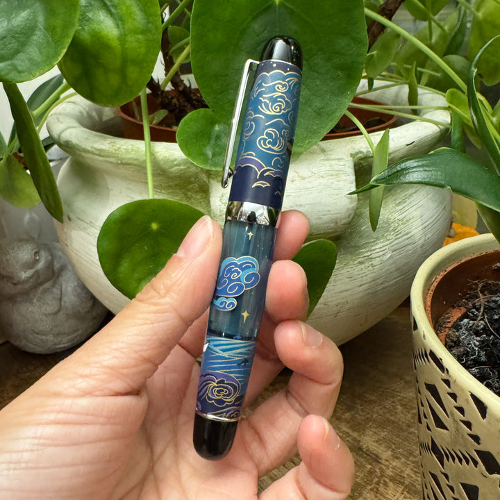 Moonlit Voyage | The Paper Mouse x Opus 88 Mini Fountain Pen