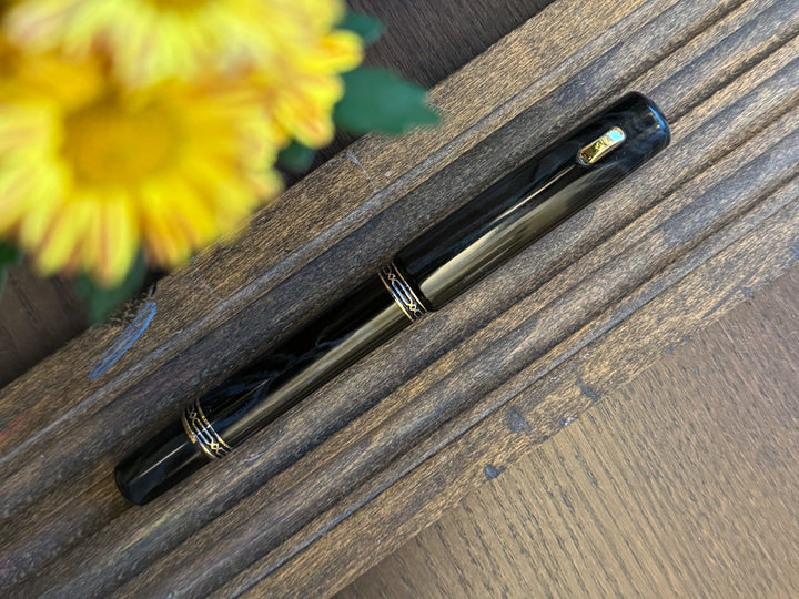 Hakkenden x Fine Writing International Fountain Pen | Black Ebonite | Limited Edition