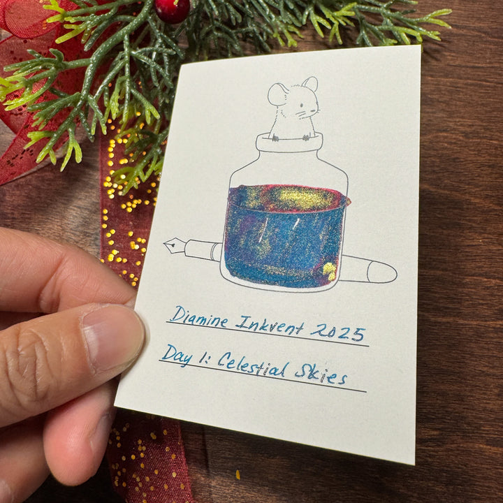 Diamine Inkvent Calendar 2025 Teal Edition