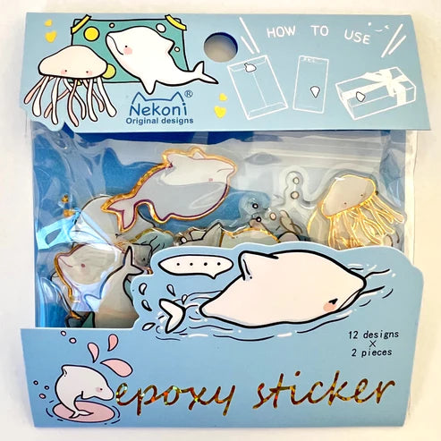 Sea Life Puffy Sticker Set