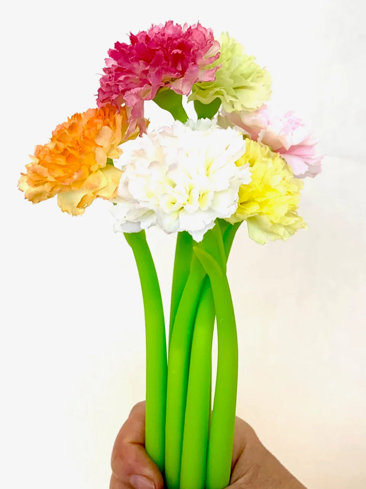 Carnation Flower Wiggling Gel Pen | Assorted