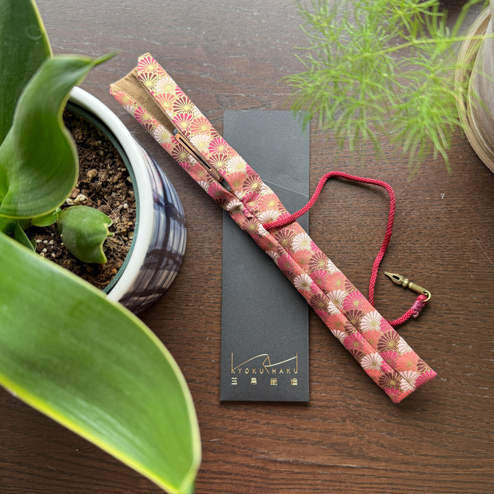Japanese Red Kiku Single Pen Sleeve