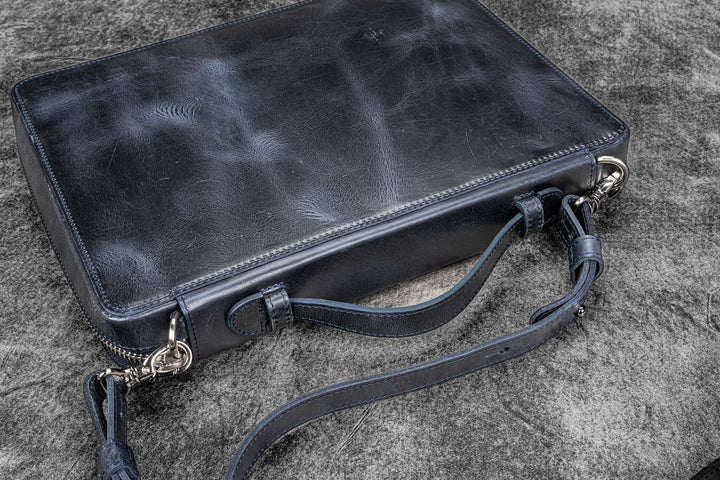 Leather Compendium Bag | A4 Zippered Folio Organizer