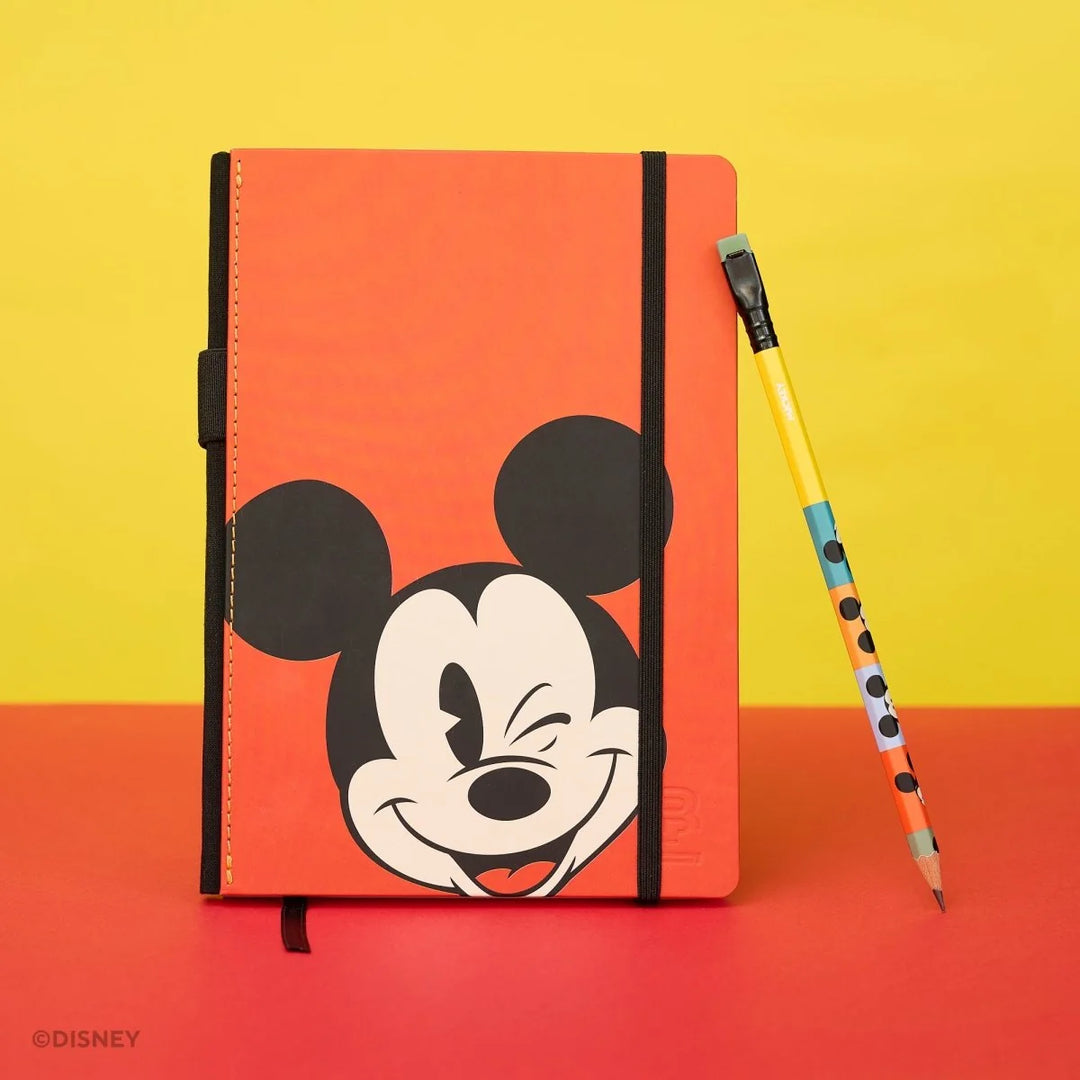 Blackwing X Disney Mickey Mouse and Minnie Mouse Slate Notebook | Medium A5 Blank | Limited Edition