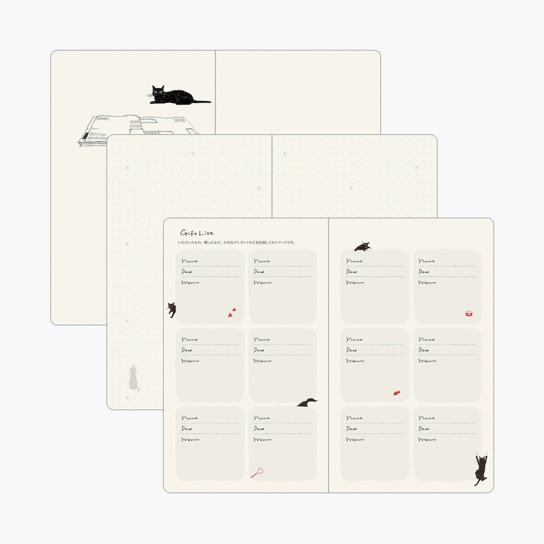 2026 Weekly Diary Book | Gray Cat