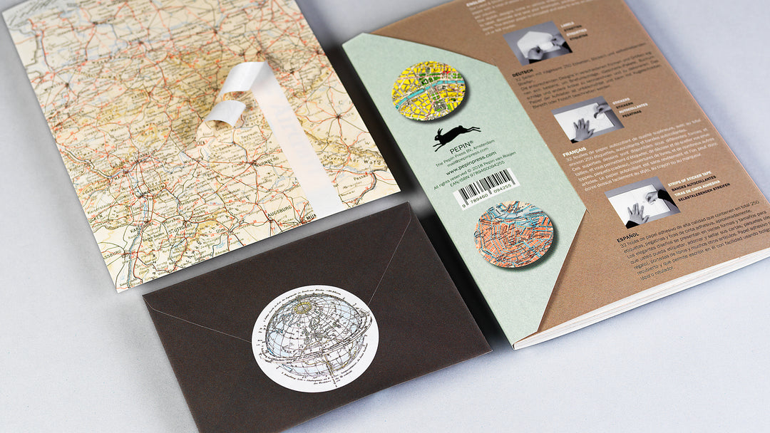 Historical Maps Label, Sticker and Tape Book