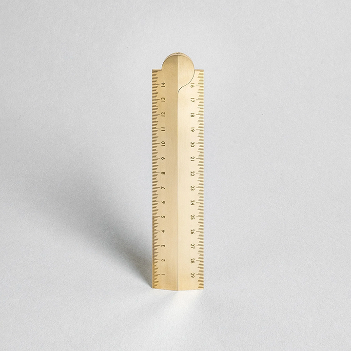 Stria Brass Ruler