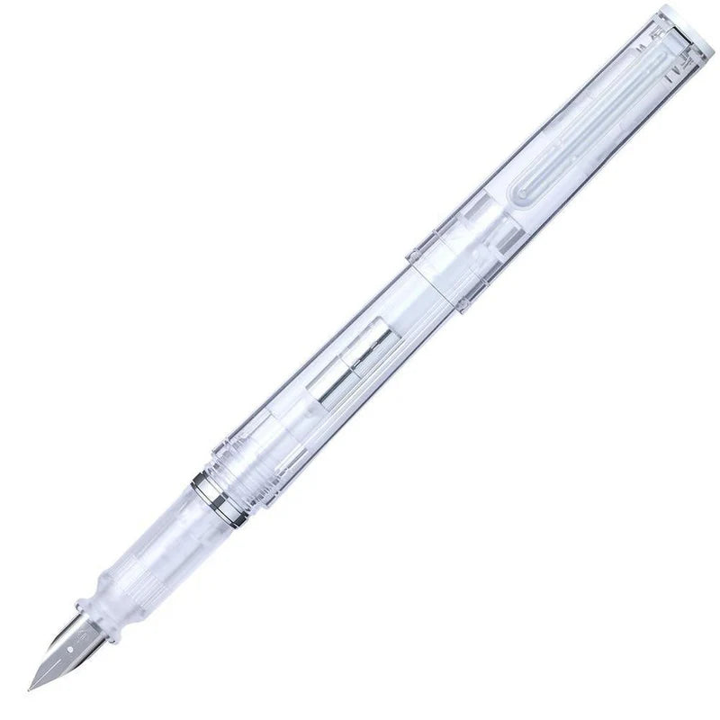 Compass TUZU ADJUST Fountain Pen | Glassy Crystal White