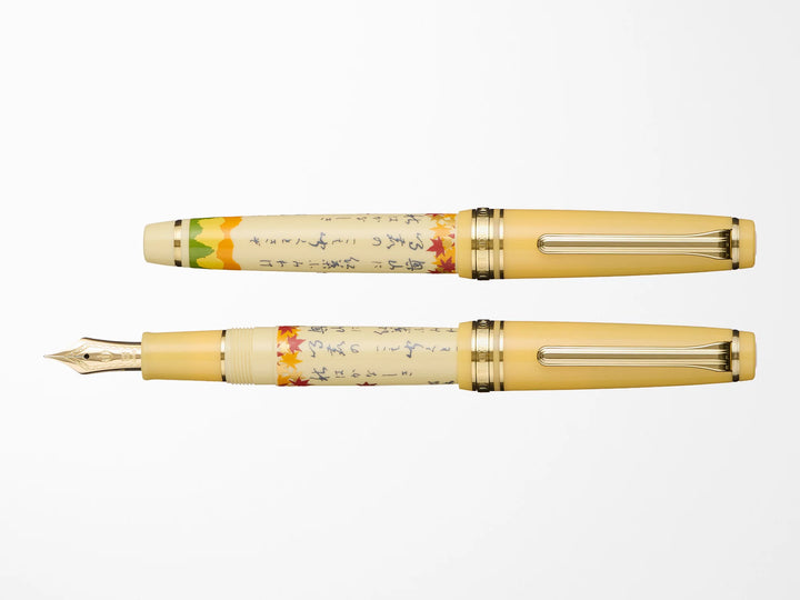 Pro Gear Slim Fountain Pen | Seasonal Waka Poetry | Autumn | Limited Edition